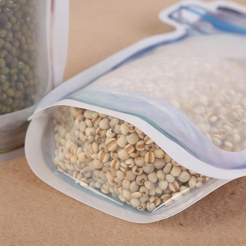 1075 Reusable Airtight Seal Plastic Food Storage Mason Jar Zipper (1000ml) - SkyShopy 1075 Reusable Airtight Seal Plastic Food Storage Mason Jar Zipper (1000ml) - SkyShopy